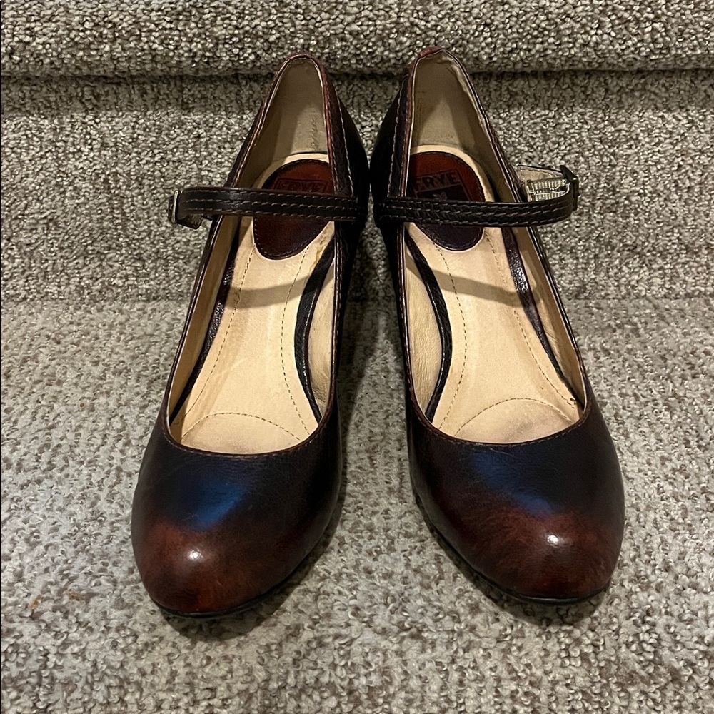 Frye Miranda Mary Jane Heel - Brown 7.5